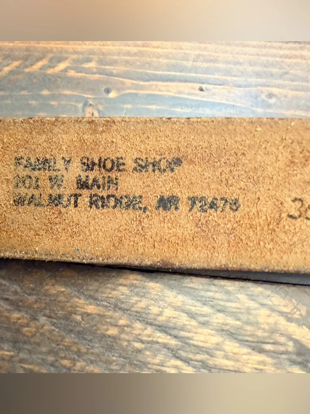 Vintage Looper Hand-Tooled Western Leather Belt Size 36 Genuine Steerhide 40x1.5